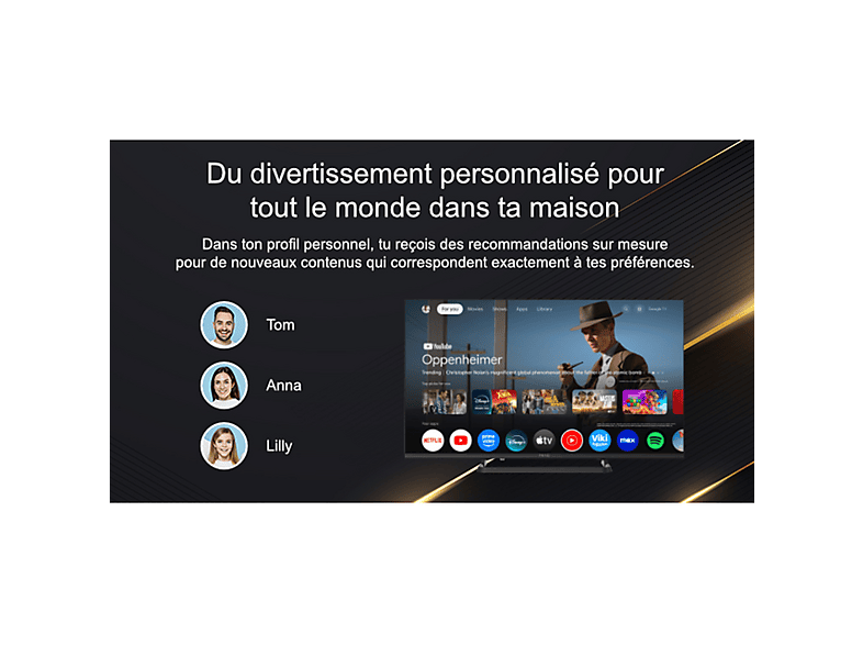 PEAQ Télévision Google TV 40'' 40GF-5025C