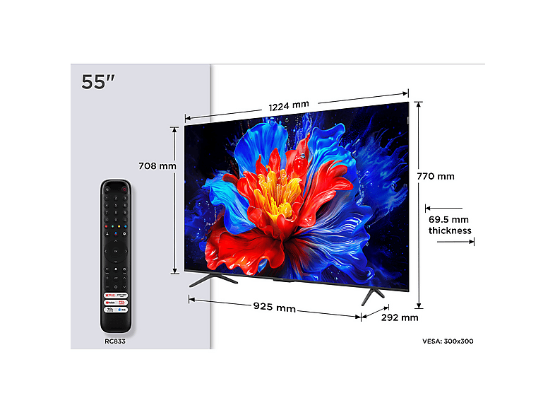 TCL 55P8K QLED Google TV (2025)