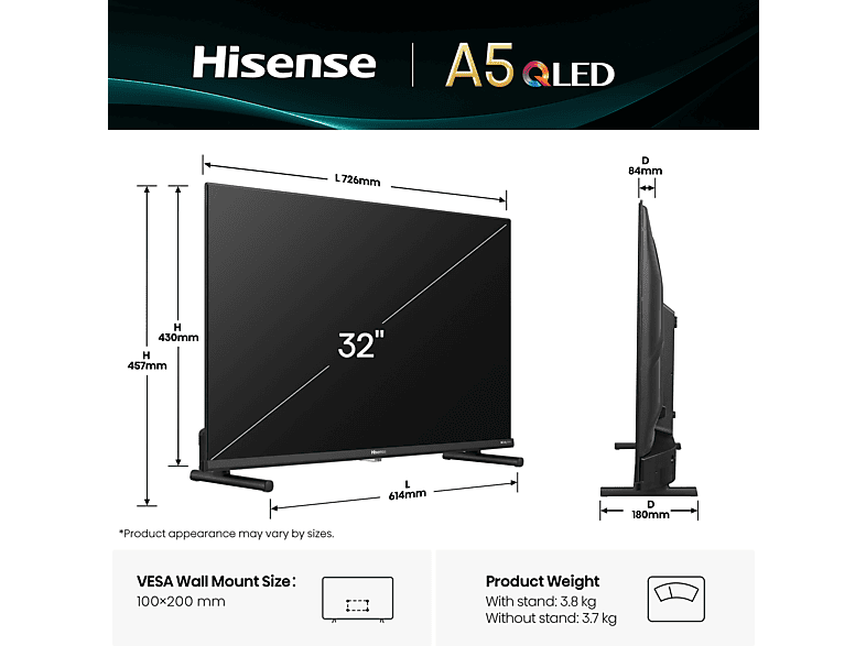 HISENSE 32A59Q QLED 32" FHD (2025)